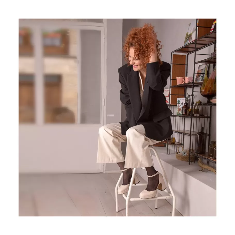 Heeled Shoes<Ángel Alarcón Afra - Patent Leather Ankle Strap D Orsay With Block Heel And Platform