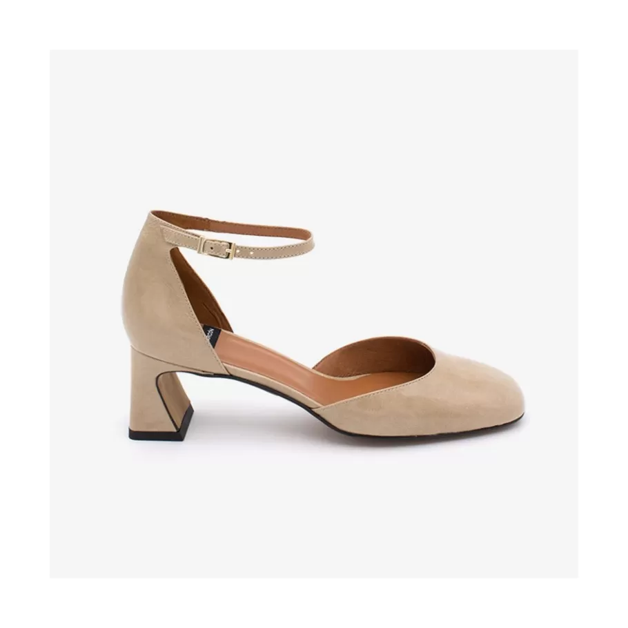 Last Units<Ángel Alarcón Aimee - Shiny Leather Ankle Strap D Orsay With Low Heel