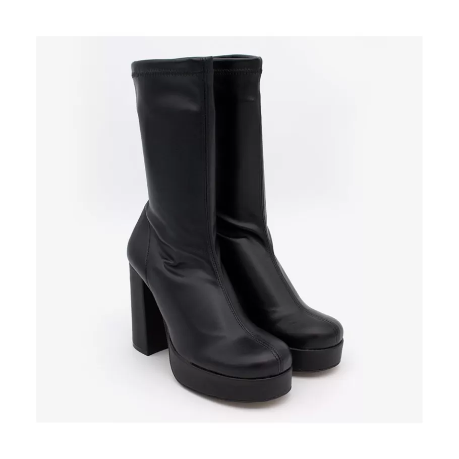 Heeled Shoes<Ángel Alarcón Anderson - Women S Leather Ankle Boots With High Heel & Platform