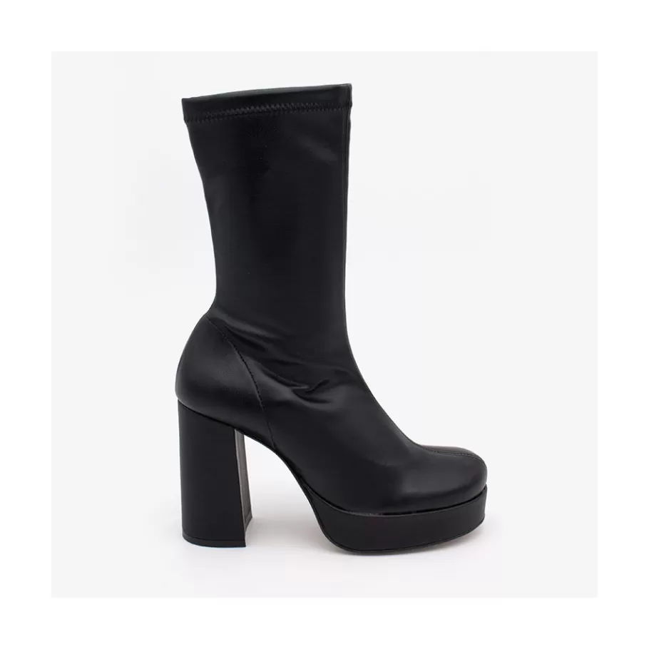 Heeled Shoes<Ángel Alarcón Anderson - Women S Leather Ankle Boots With High Heel & Platform
