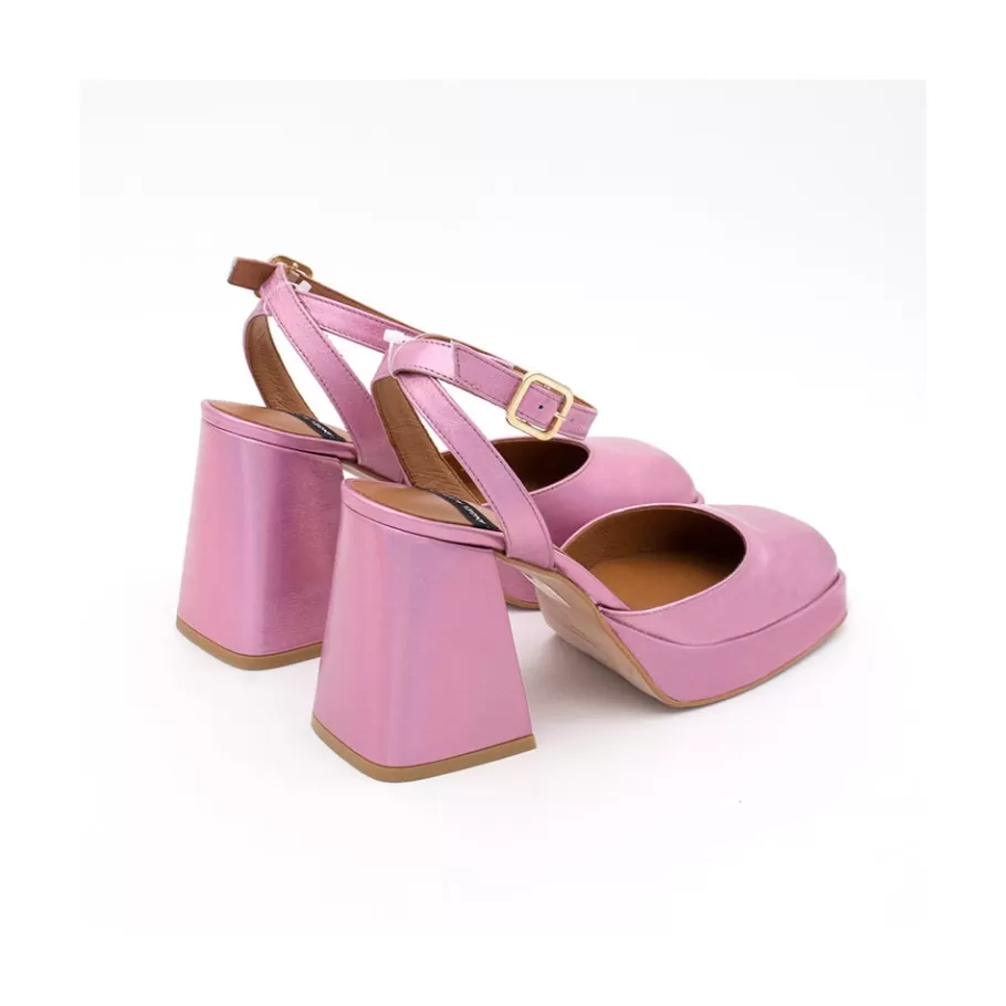 Last Units<Ángel Alarcón Badda - Iridiscence Ankle Strap Shoes With Block Heel And Platform