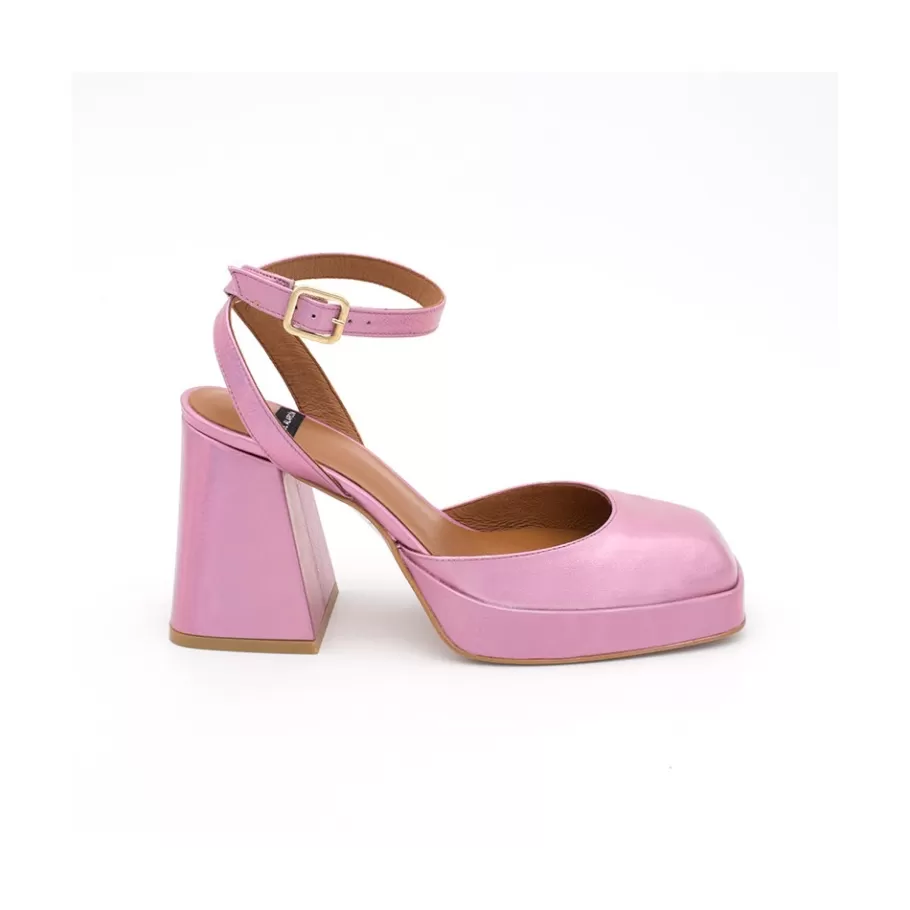 Last Units<Ángel Alarcón Badda - Iridiscence Ankle Strap Shoes With Block Heel And Platform