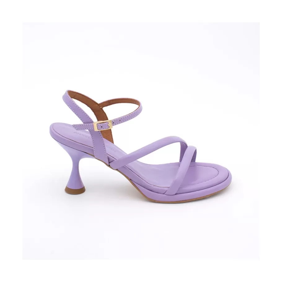 Sandals<Ángel Alarcón Cathy - Leather Padded Sandals With Conical Heel