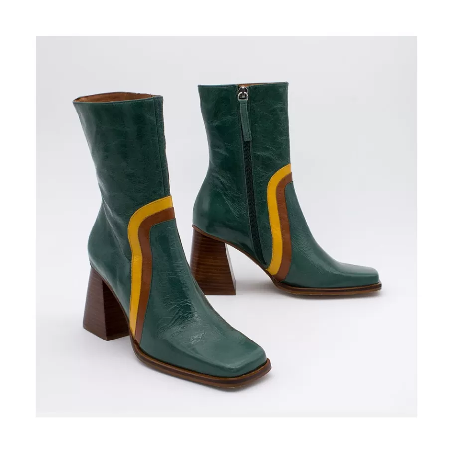 Heeled Shoes<Ángel Alarcón Celine - Leather Heeled Booties