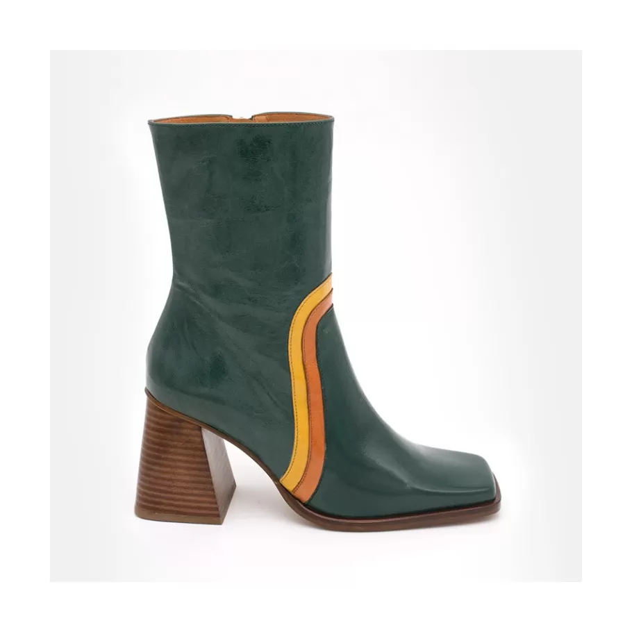Heeled Shoes<Ángel Alarcón Celine - Leather Heeled Booties