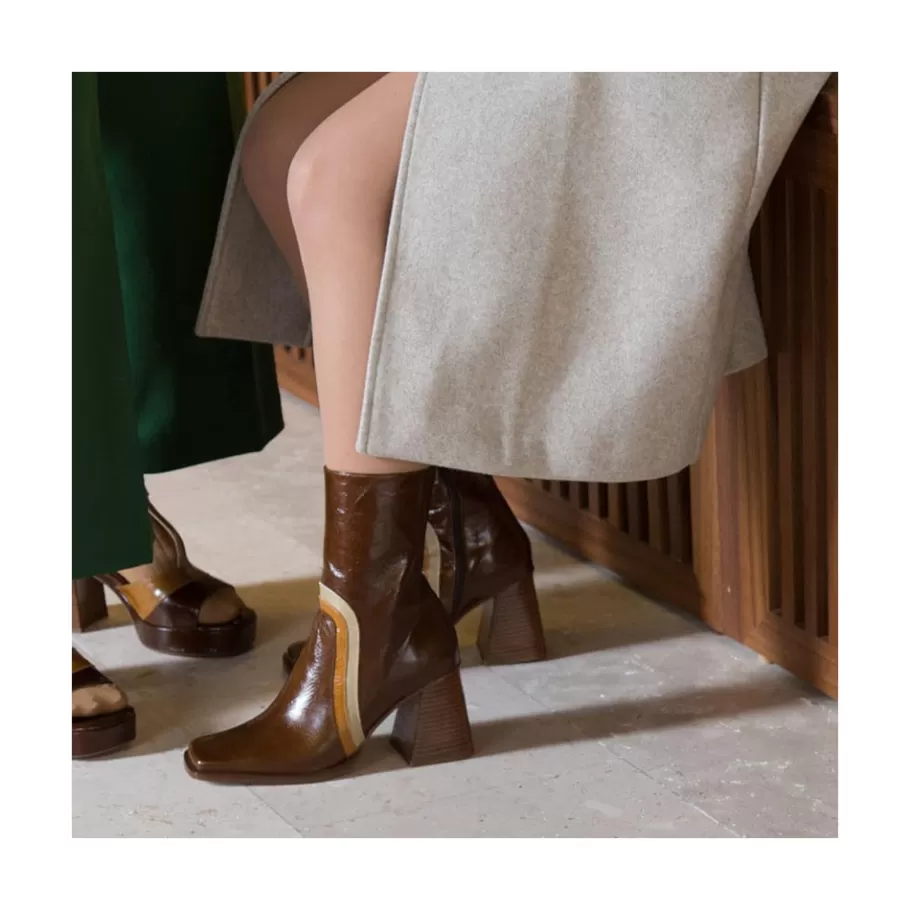 Heeled Shoes<Ángel Alarcón Celine - Leather Heeled Booties
