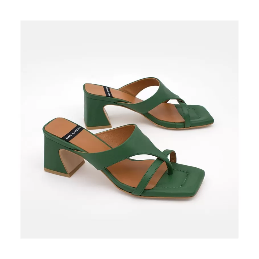 Sandals<Ángel Alarcón Claudine - Leather Low Heel Sandal
