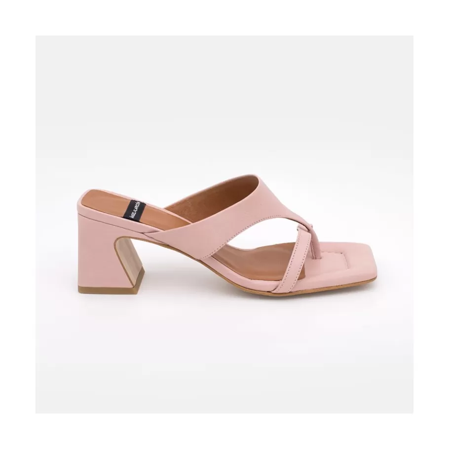 Sandals<Ángel Alarcón Claudine - Leather Low Heel Sandal