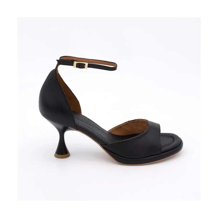 Sandals<Ángel Alarcón Dennis - D Orsay Leather Sandals With Desing Cone Heel