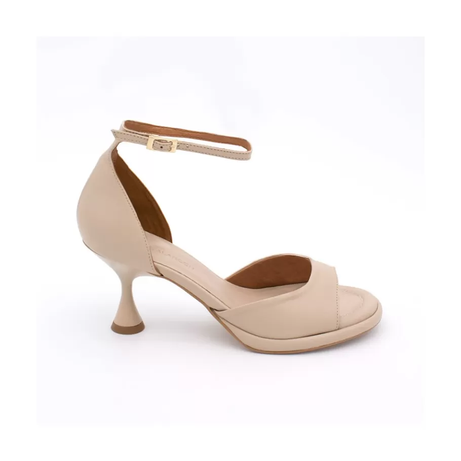 Sandals<Ángel Alarcón Dennis - D Orsay Leather Sandals With Desing Cone Heel