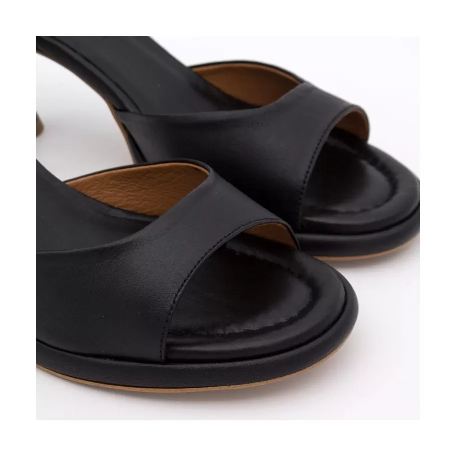 Sandals<Ángel Alarcón Dennis - D Orsay Leather Sandals With Desing Cone Heel