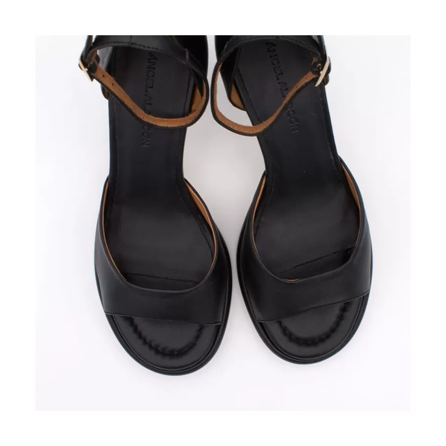 Sandals<Ángel Alarcón Dennis - D Orsay Leather Sandals With Desing Cone Heel