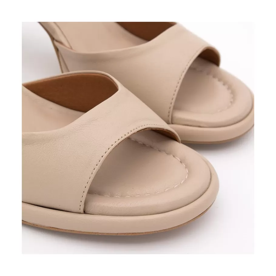 Sandals<Ángel Alarcón Dennis - D Orsay Leather Sandals With Desing Cone Heel