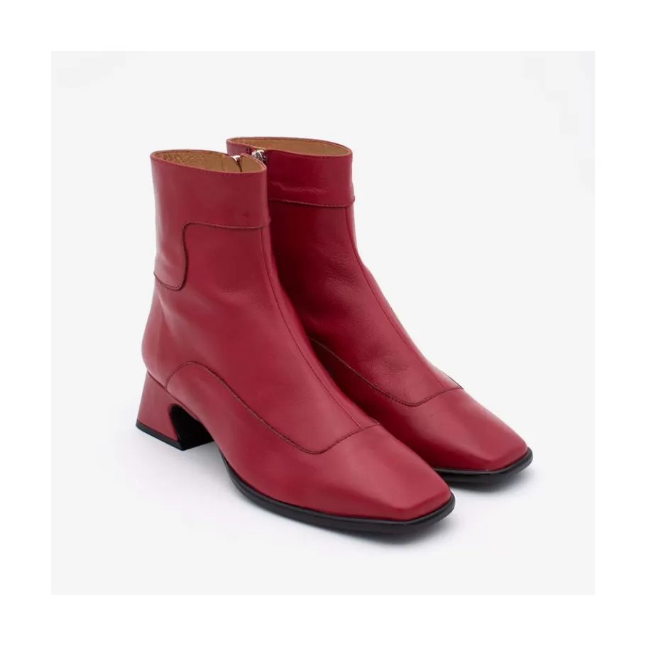 Boots And Booties<Ángel Alarcón Enara - Woman Leather Ankle Boots With A Low And Comfortable Heel