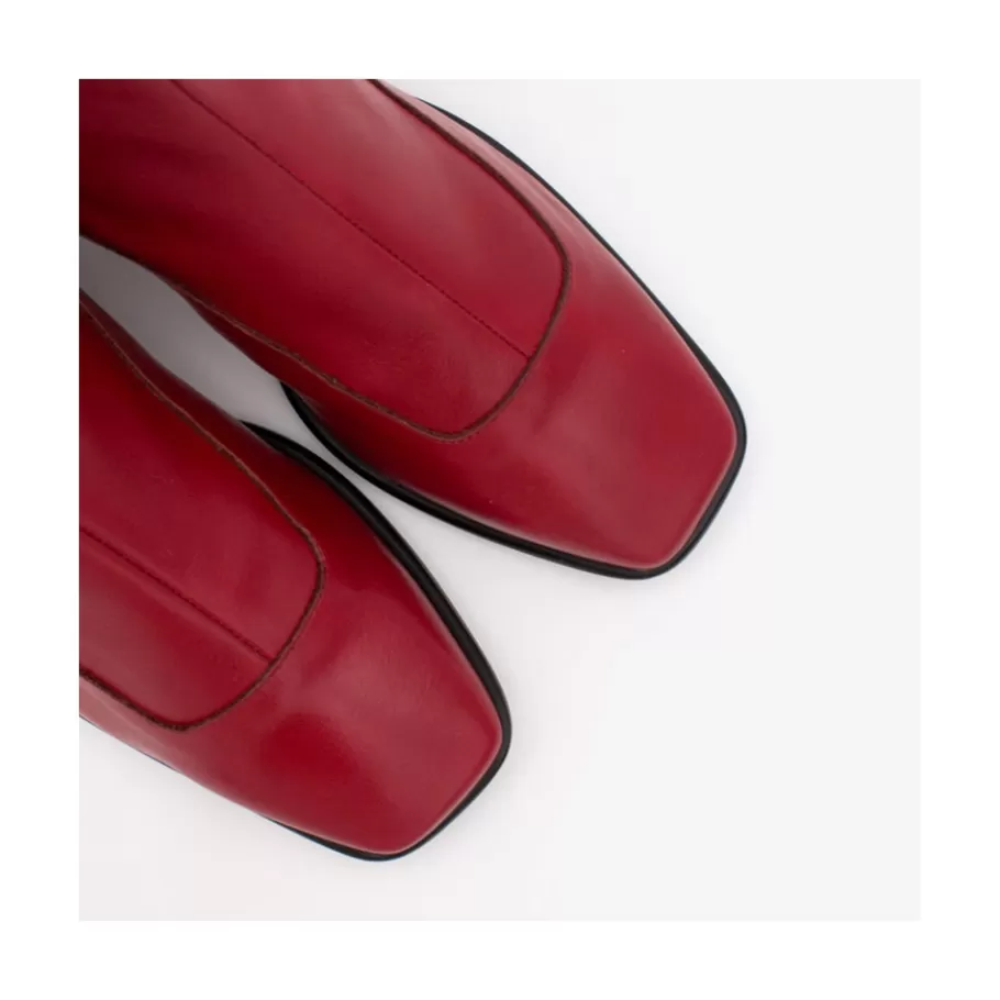 Boots And Booties<Ángel Alarcón Enara - Woman Leather Ankle Boots With A Low And Comfortable Heel