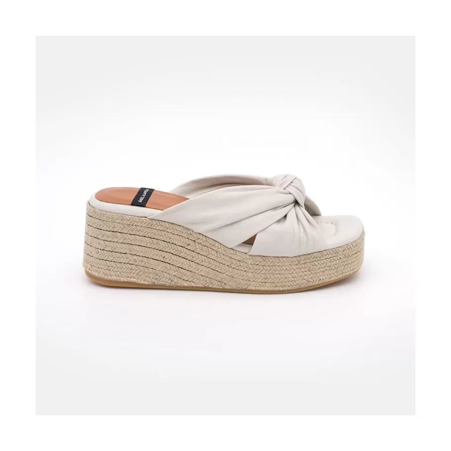 Sandals<Ángel Alarcón Hardy - Leather Wedge Mule