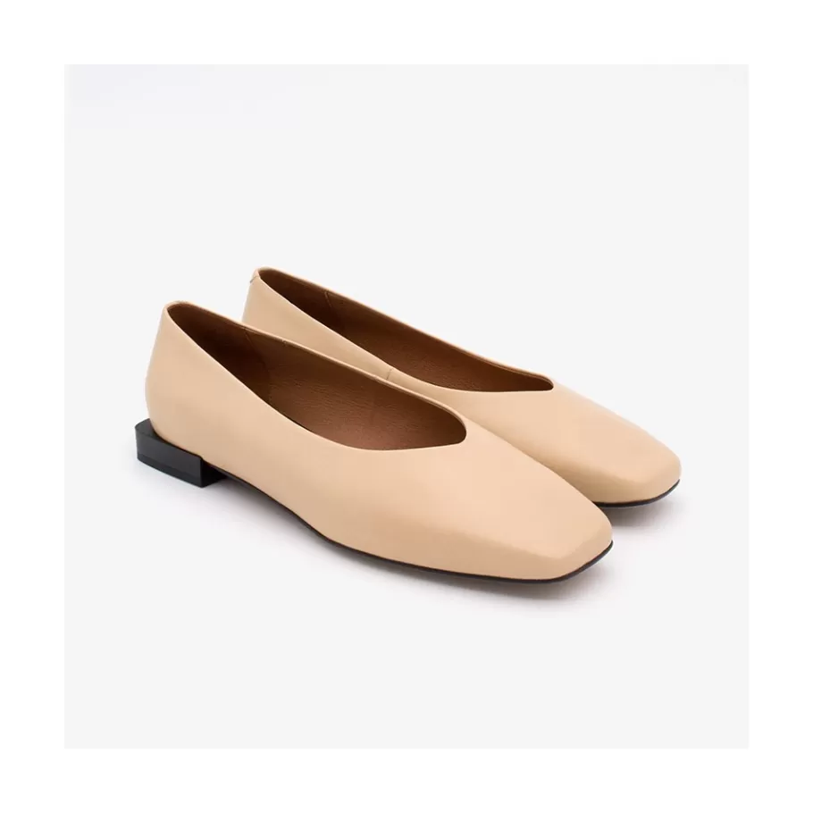 Ballerinas<Ángel Alarcón Hebe - Leather Square Toe Flat