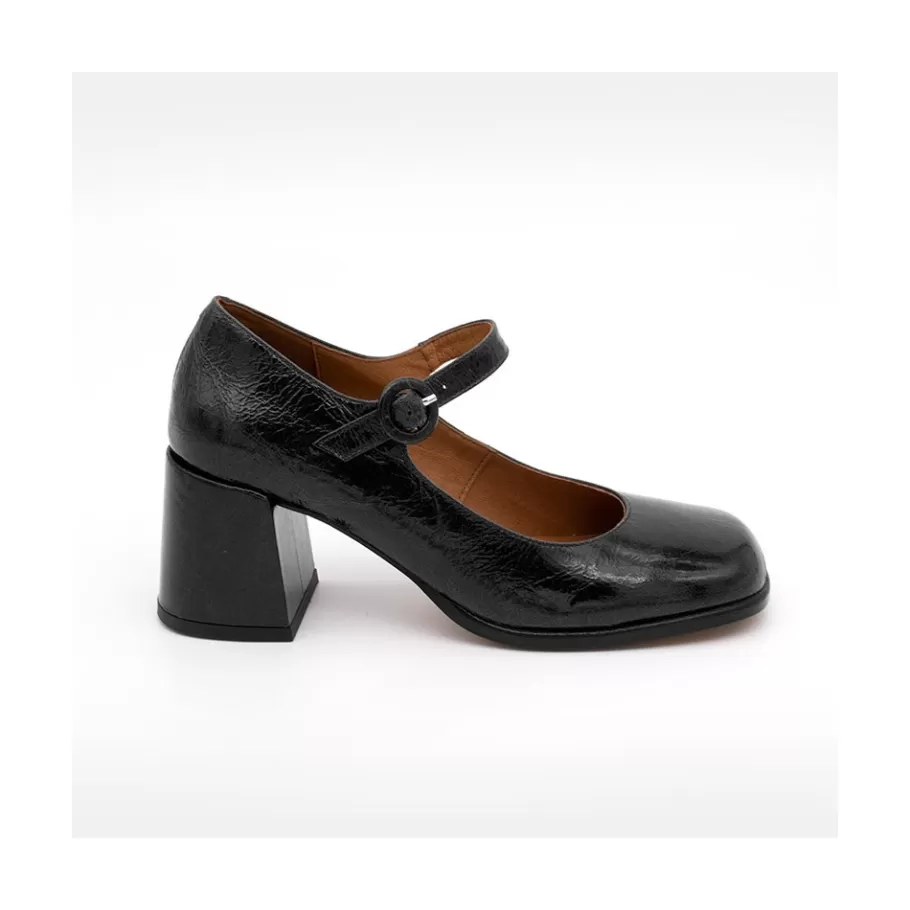 Last Units<Ángel Alarcón Jett - Block Heeled Mary Jane Shoes With Rounded Shapes