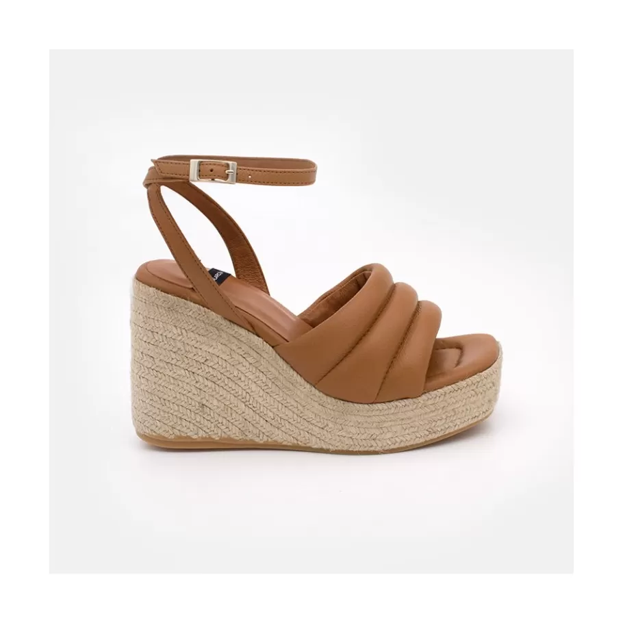 Last Units<Ángel Alarcón Keaton- Foamed Wedge Leather Ankle Strap Sandals