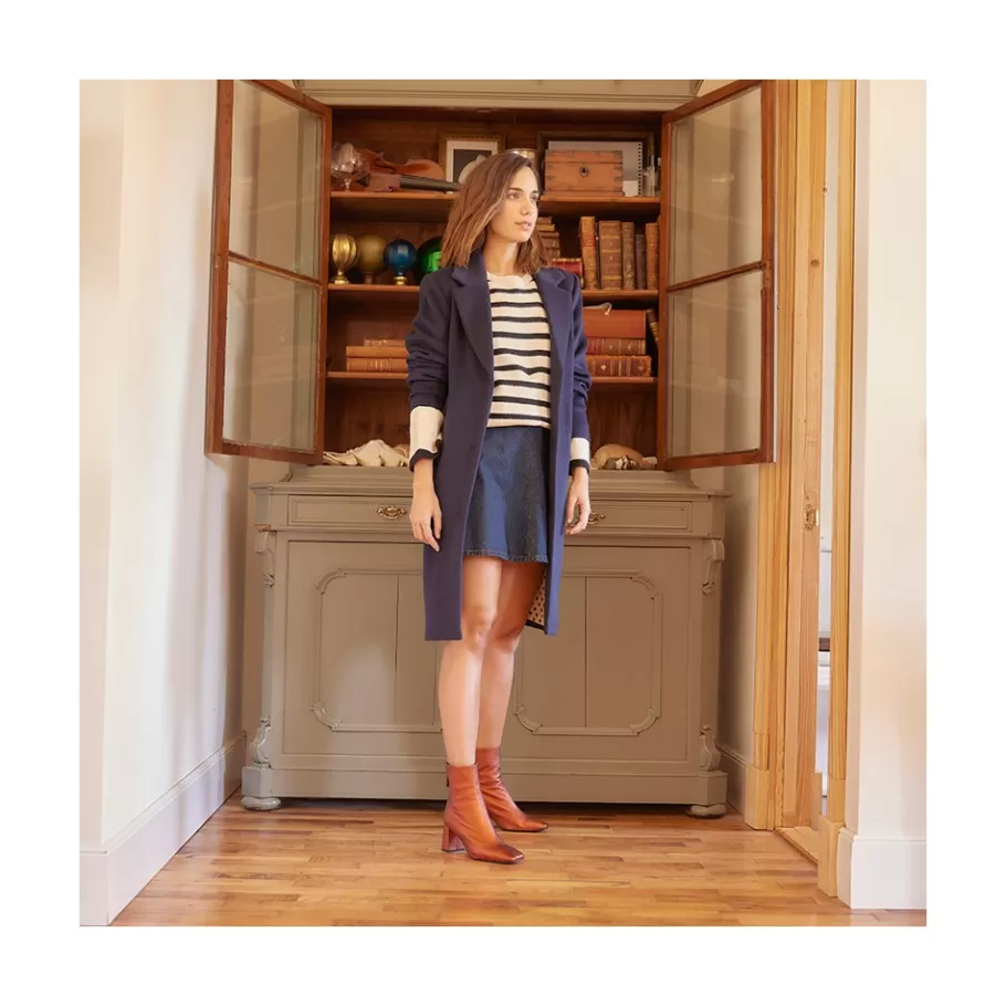 Metallized Shoes<Ángel Alarcón Lauryn - Leather Ankle Boots With A Metallic Ornament