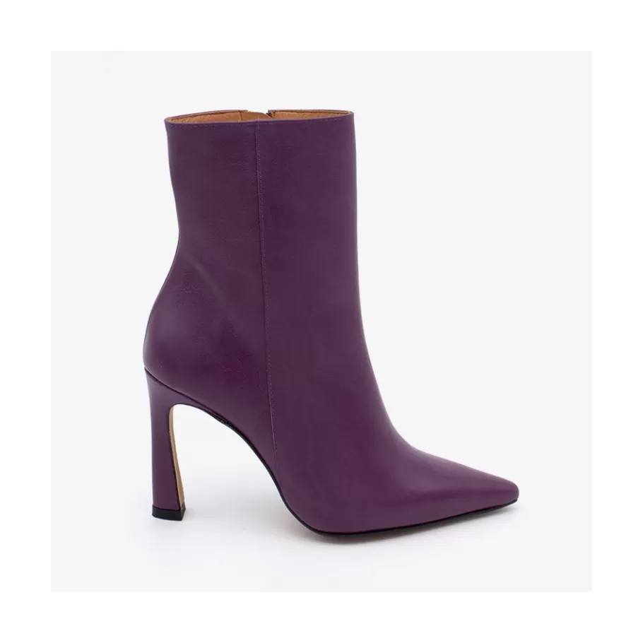 Last Units<Ángel Alarcón Leire - Leather Pointed Toe High Heel Booties