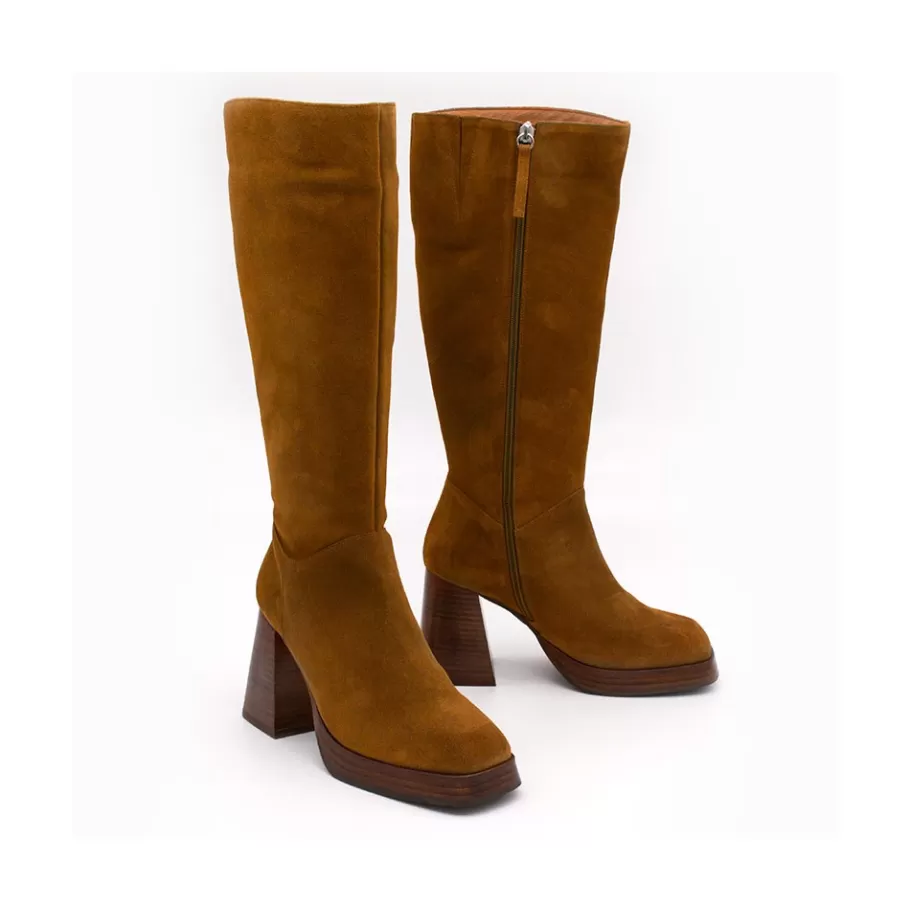 Last Units<Ángel Alarcón Liberia - Suede Boots With Block Heel And Platform