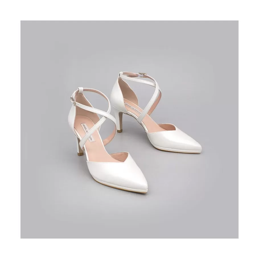 Last Units<Ángel Alarcón Liliam - Comfortable, Medium Heel And Low Platform Wedding Shoes