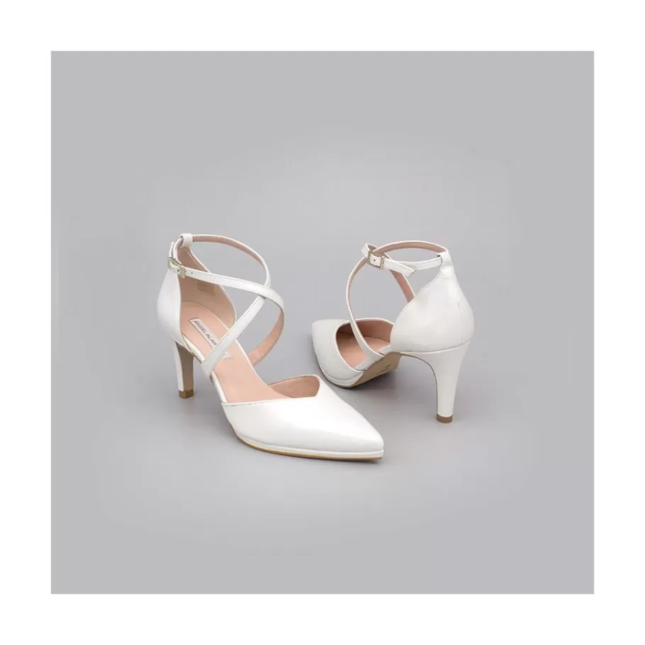 Last Units<Ángel Alarcón Liliam - Comfortable, Medium Heel And Low Platform Wedding Shoes