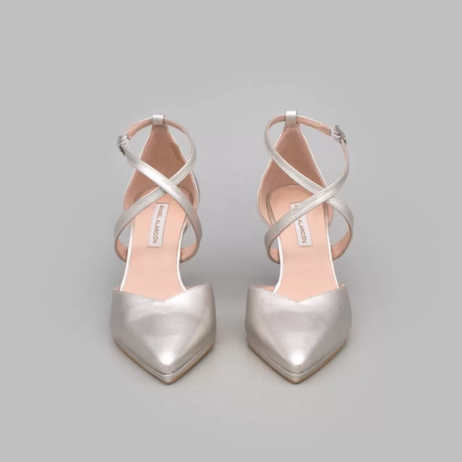 Last Units<Ángel Alarcón Liliam - Comfortable, Medium Heel And Low Platform Wedding Shoes