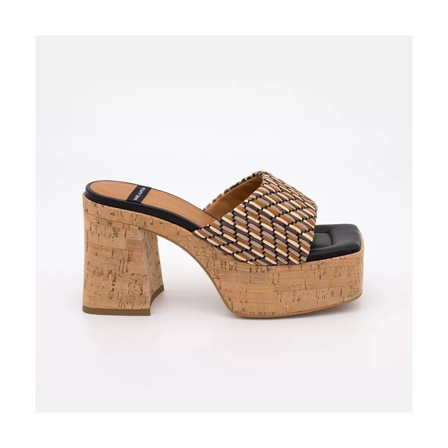 Last Units<Ángel Alarcón Mahalia - High Cork Platforms Foamed Mules