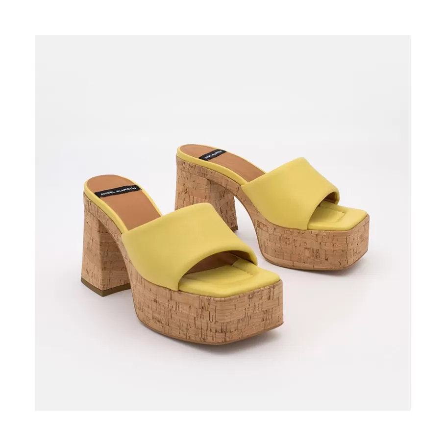 Last Units<Ángel Alarcón Mahalia - High Cork Platforms Foamed Mules
