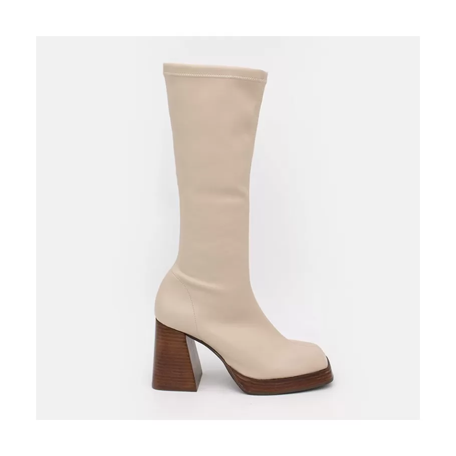 Boots And Booties<Ángel Alarcón Managua - Elastic Sock-Type Boots With High Geometric Heels