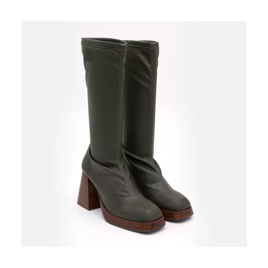 Boots And Booties<Ángel Alarcón Managua - Elastic Sock-Type Boots With High Geometric Heels