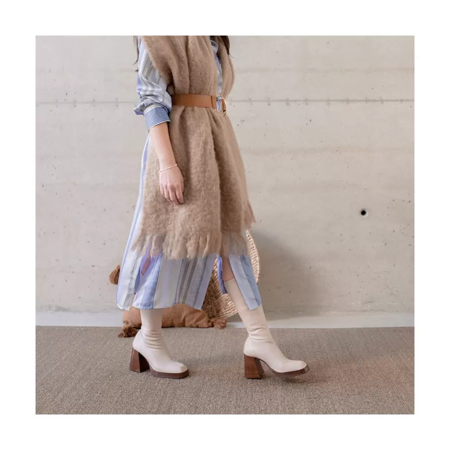 Boots And Booties<Ángel Alarcón Managua - Elastic Sock-Type Boots With High Geometric Heels