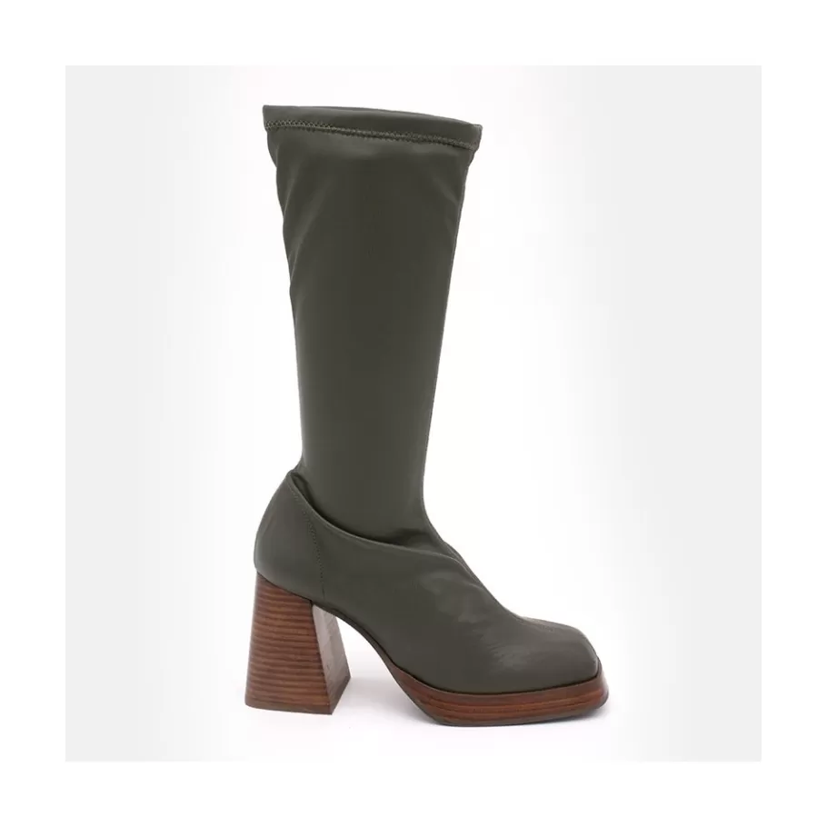 Boots And Booties<Ángel Alarcón Managua - Elastic Sock-Type Boots With High Geometric Heels