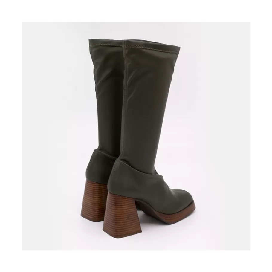 Boots And Booties<Ángel Alarcón Managua - Elastic Sock-Type Boots With High Geometric Heels