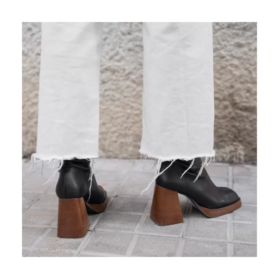 Boots And Booties<Ángel Alarcón Managua - Elastic Sock-Type Boots With High Geometric Heels