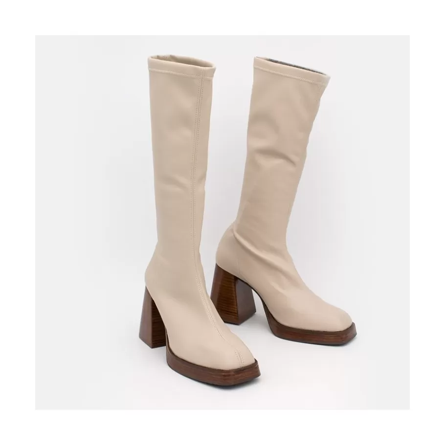 Boots And Booties<Ángel Alarcón Managua - Elastic Sock-Type Boots With High Geometric Heels