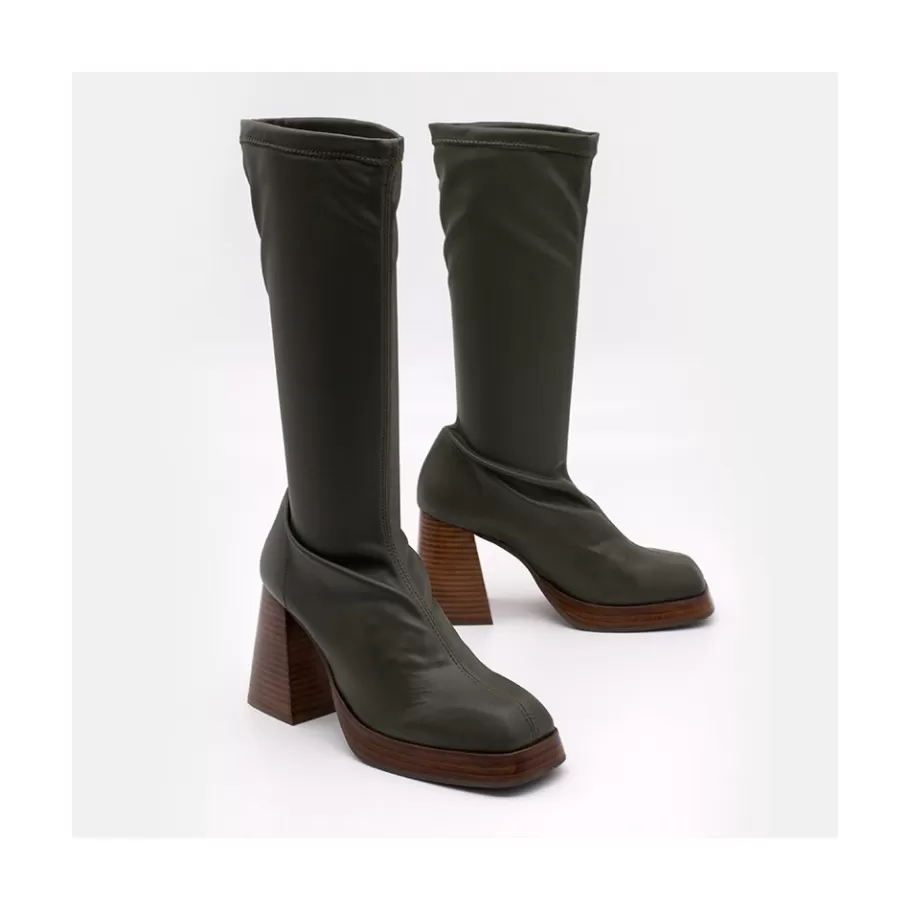 Boots And Booties<Ángel Alarcón Managua - Elastic Sock-Type Boots With High Geometric Heels