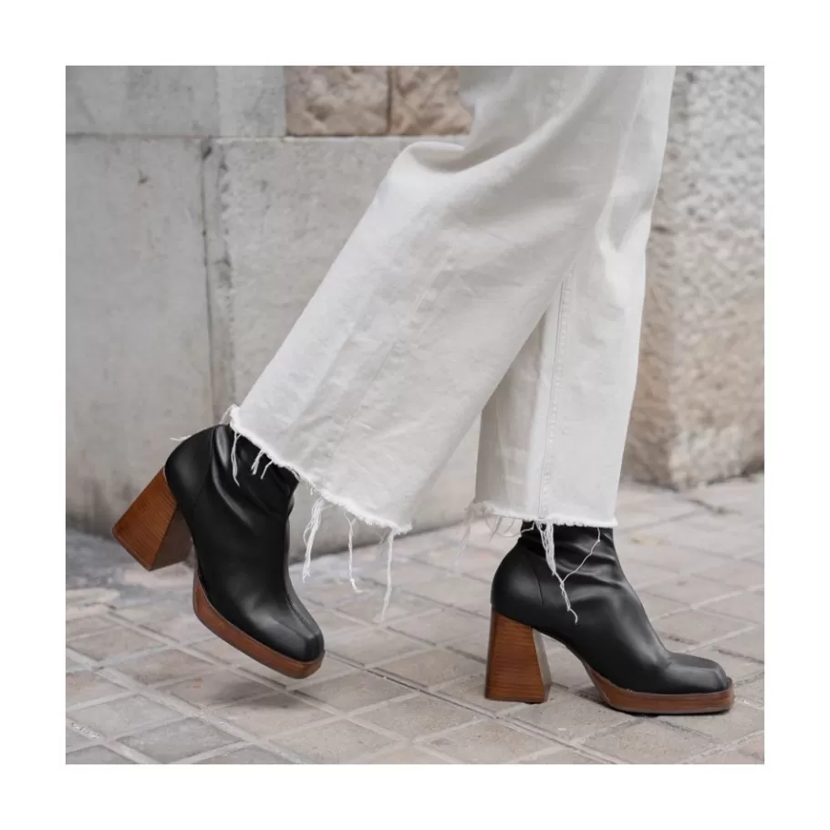 Boots And Booties<Ángel Alarcón Managua - Elastic Sock-Type Boots With High Geometric Heels