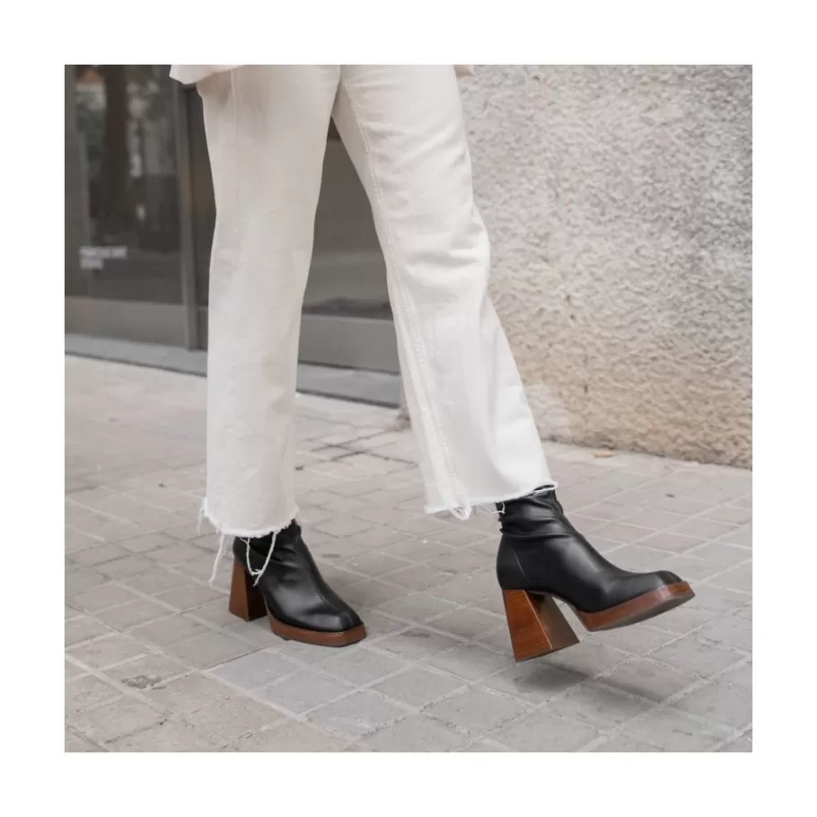 Boots And Booties<Ángel Alarcón Managua - Elastic Sock-Type Boots With High Geometric Heels