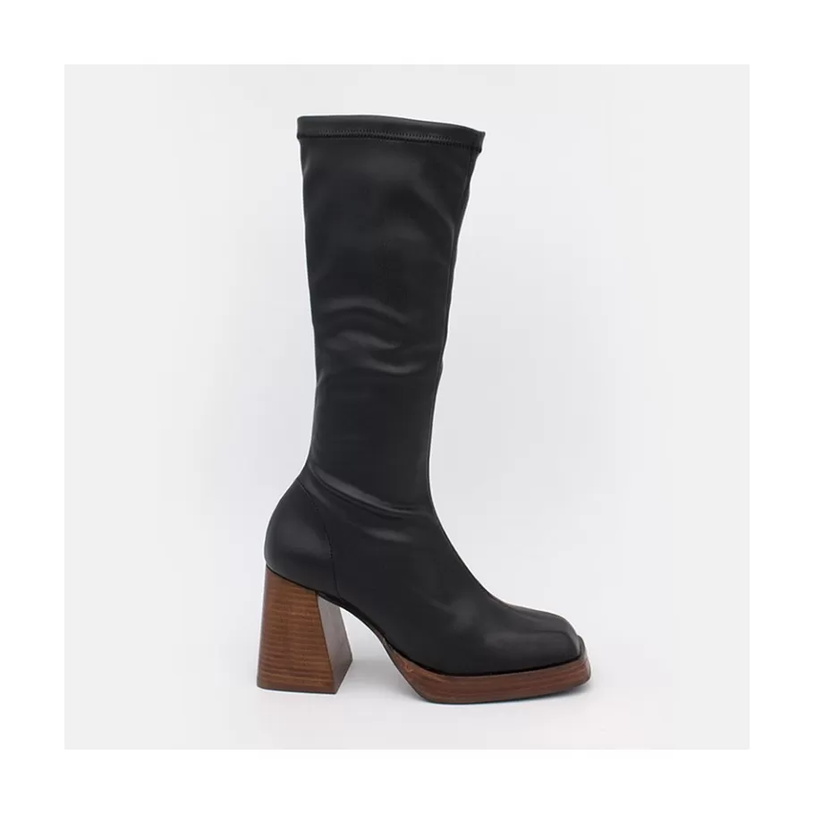 Boots And Booties<Ángel Alarcón Managua - Elastic Sock-Type Boots With High Geometric Heels