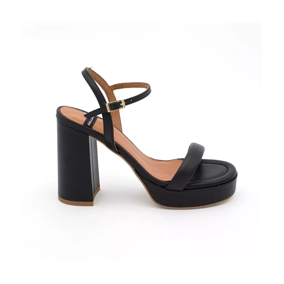 Sandals<Ángel Alarcón Mandy - Leather Foamed Sandals With Platform & High Heels