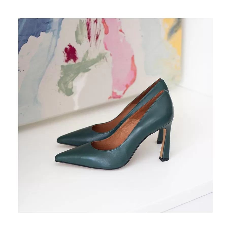 Heeled Shoes<Ángel Alarcón Mariah - Leather Pointed Toe Stiletto
