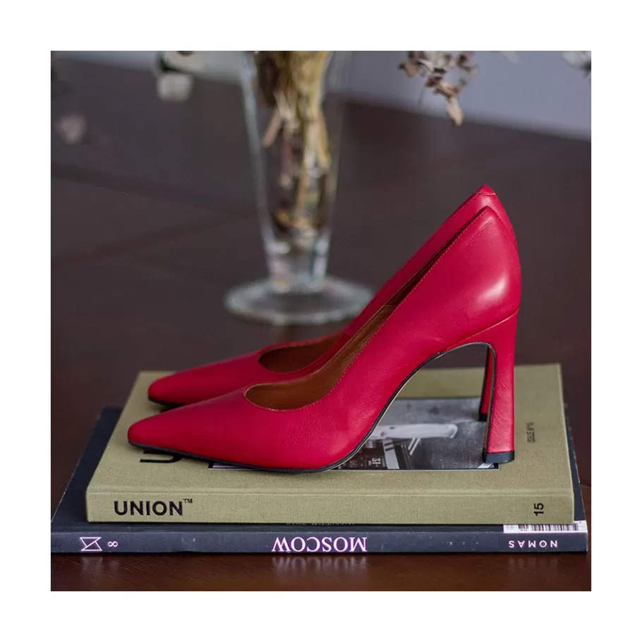 Heeled Shoes<Ángel Alarcón Mariah - Leather Pointed Toe Stiletto