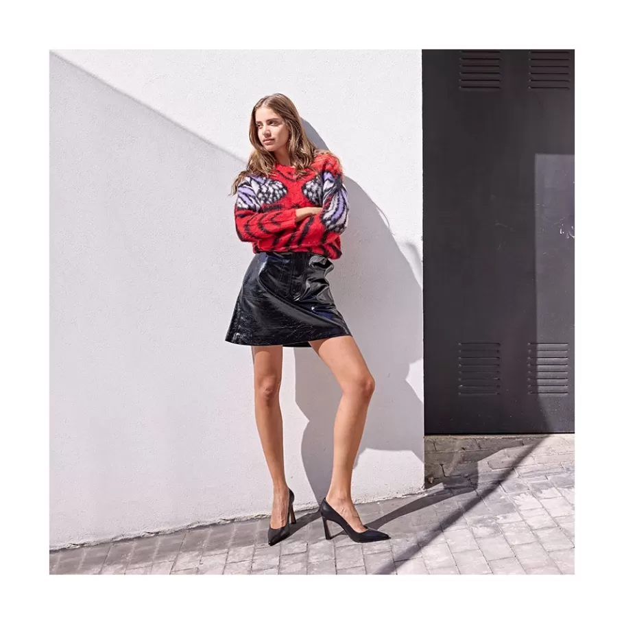 Heeled Shoes<Ángel Alarcón Mariah - Leather Pointed Toe Stiletto