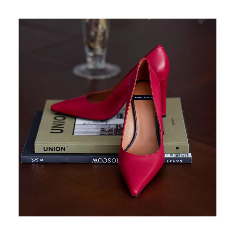 Heeled Shoes<Ángel Alarcón Mariah - Leather Pointed Toe Stiletto