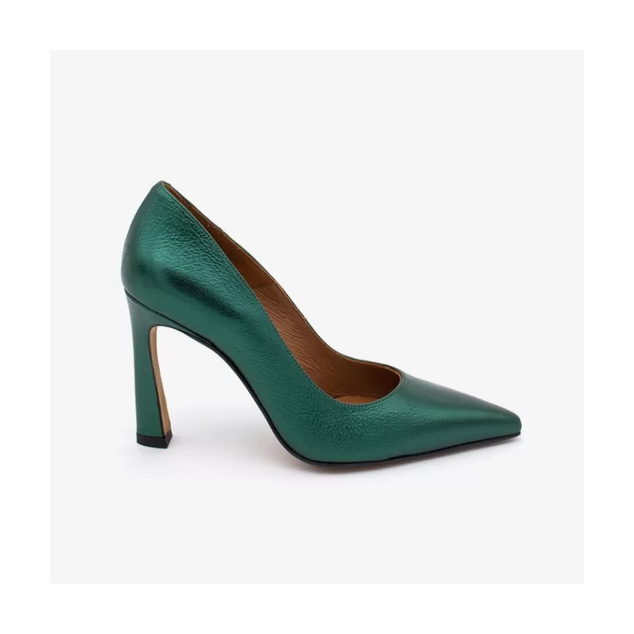 Metallized Shoes<Ángel Alarcón Mariah - Metallized Leather Pointed Toe Stiletto