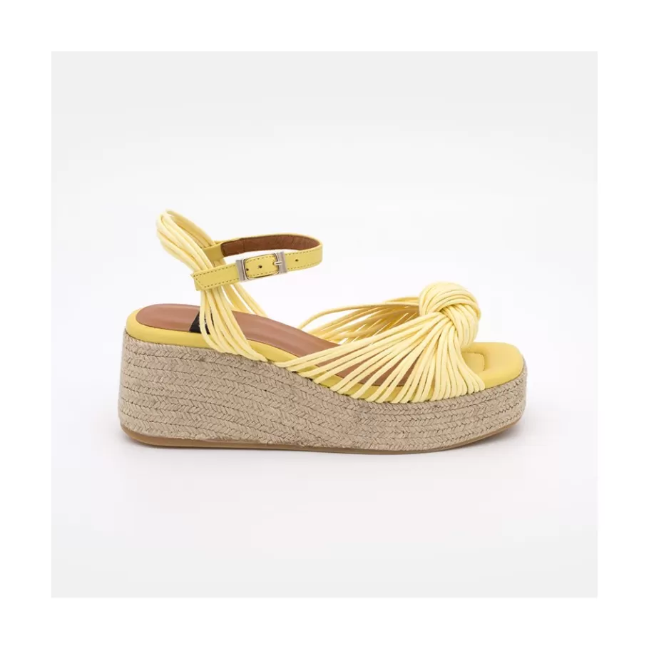 Sandals<Ángel Alarcón Martha - Foamed Wedge Leather Sandals