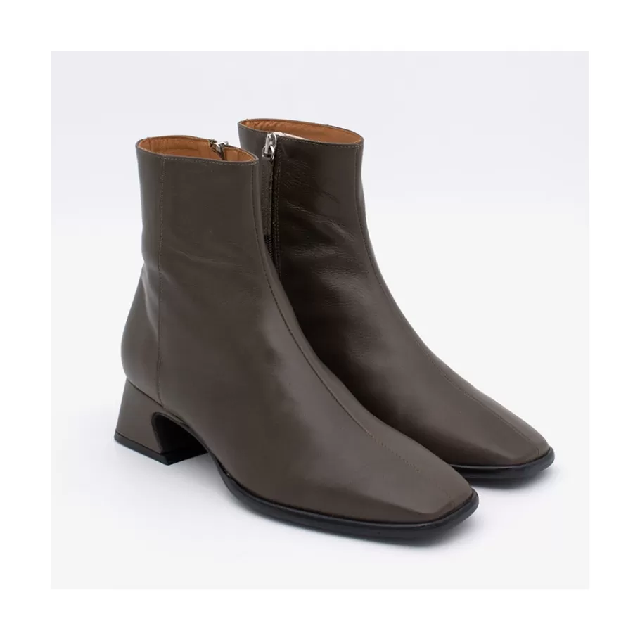 Boots And Booties<Ángel Alarcón Masha - Comfortable Leather Woman Booties With Low Heel
